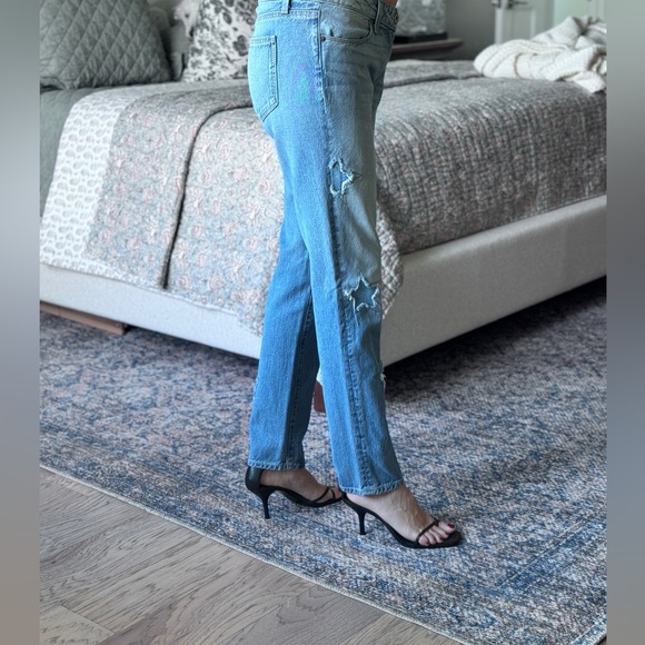 Paige skinny Athena indigo patch jeans - Picture 3 of 8